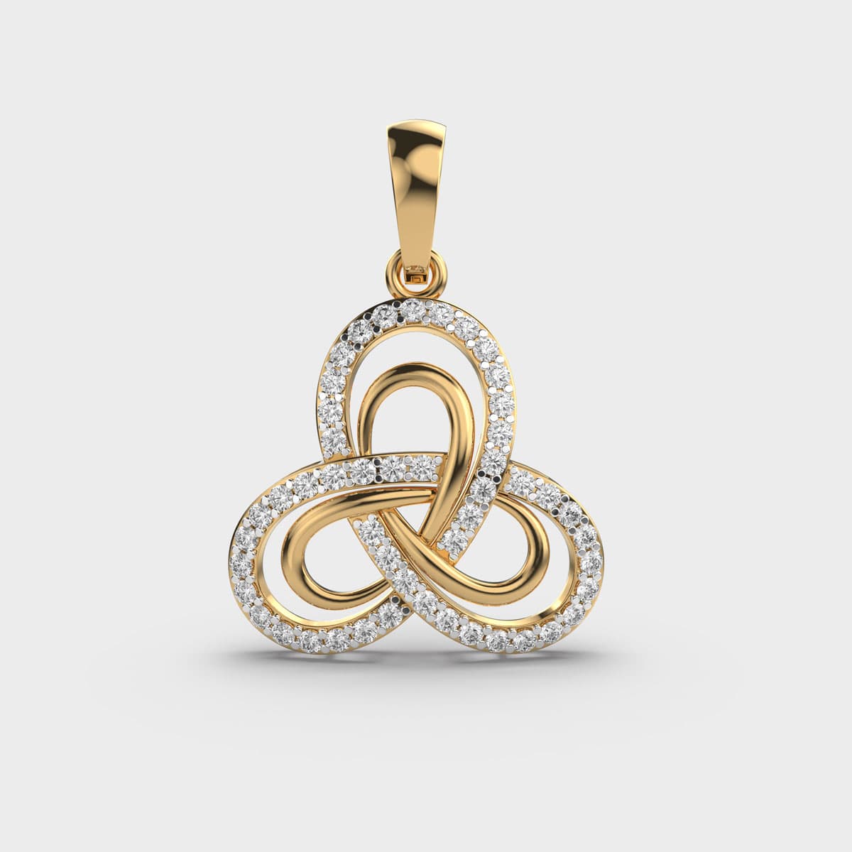 Infinite Love Diamond Pendant without Chain