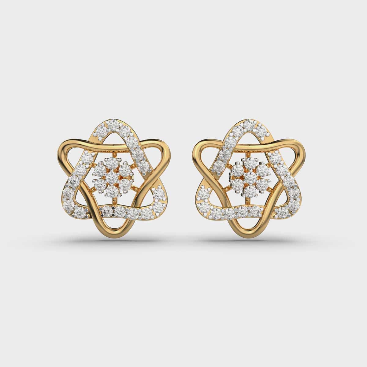Stars in the Galaxy Diamond Earstuds