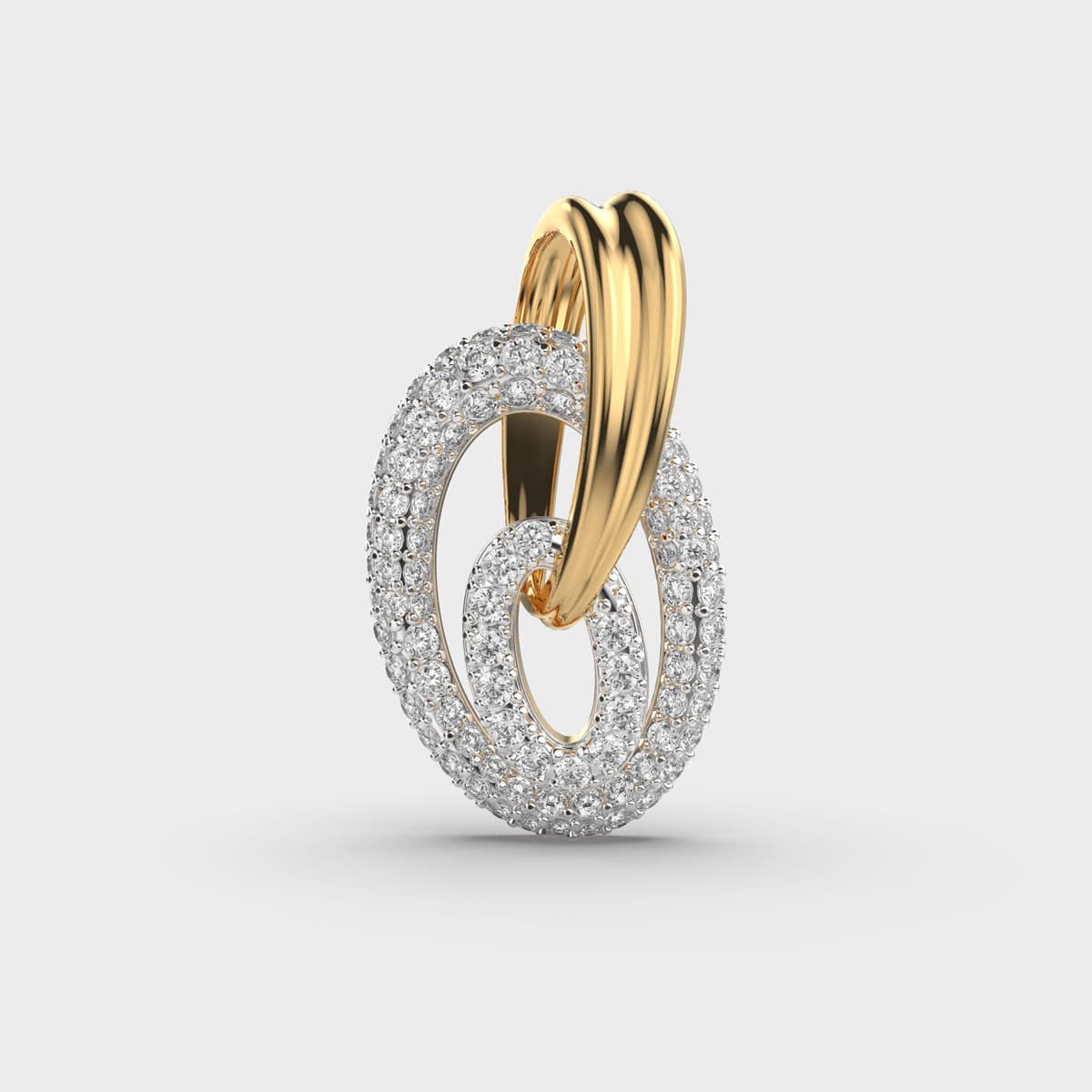 Beauty Beholder Diamond-Encrusted Pendant Without Chain