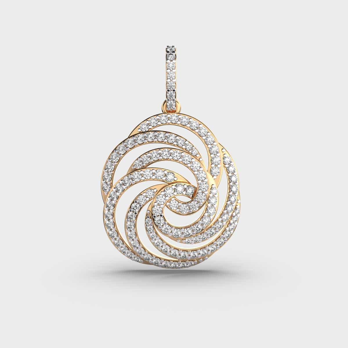 Graceful Illusion Diamond Pendant without Chain