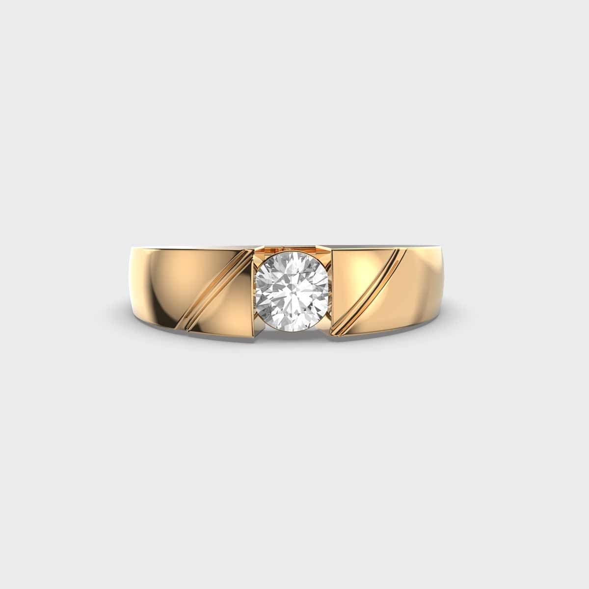 Shining Armour Diamond Band Ring For Men