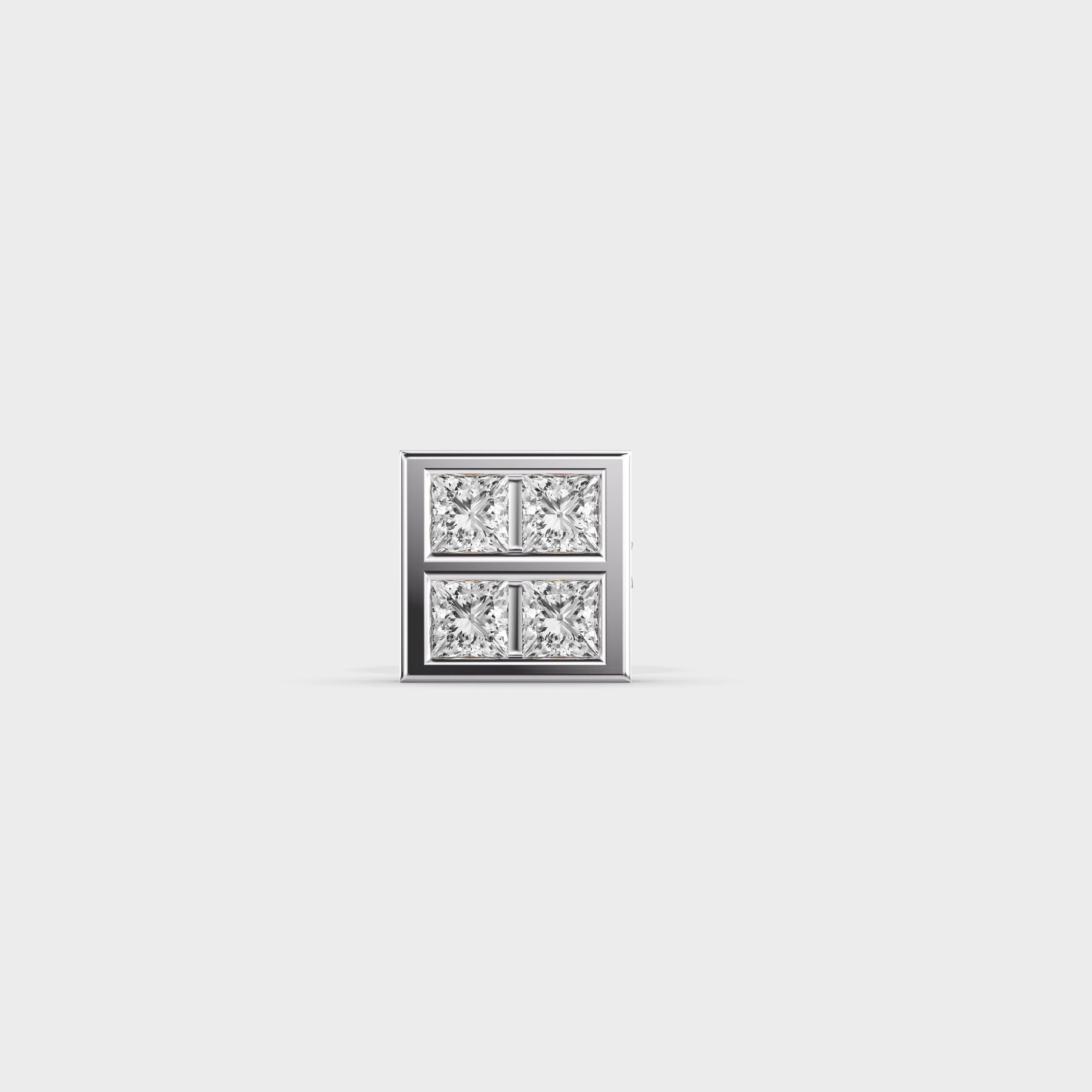 Fair Square Diamond Studs