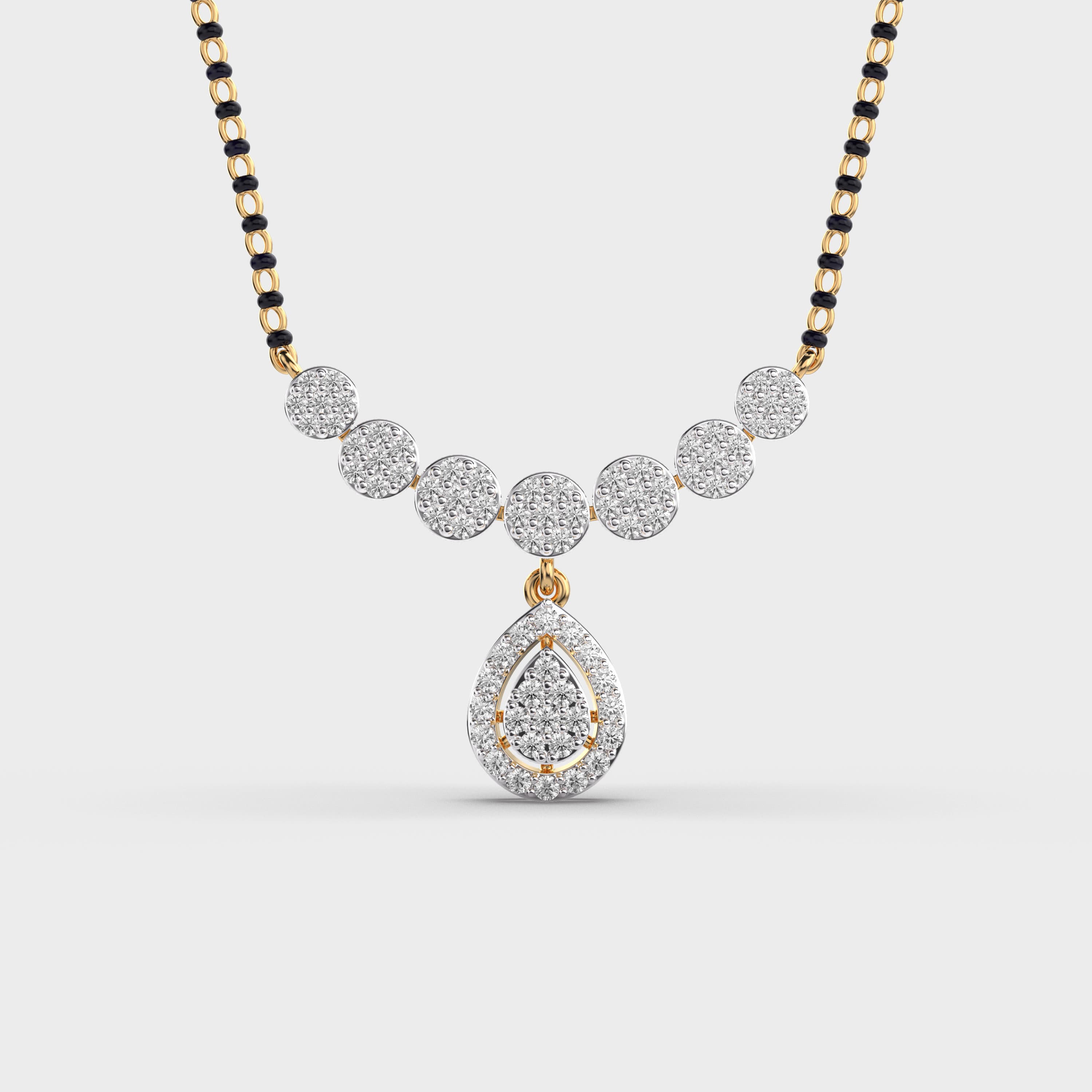 Graceful Drop Diamond Mangalsutra