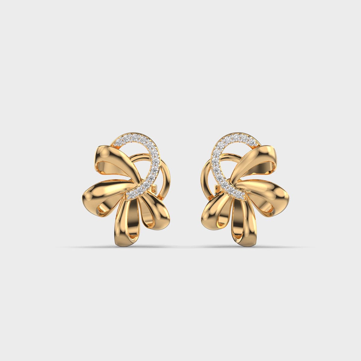 Minimalism Diamond Encrusted Ear Studs