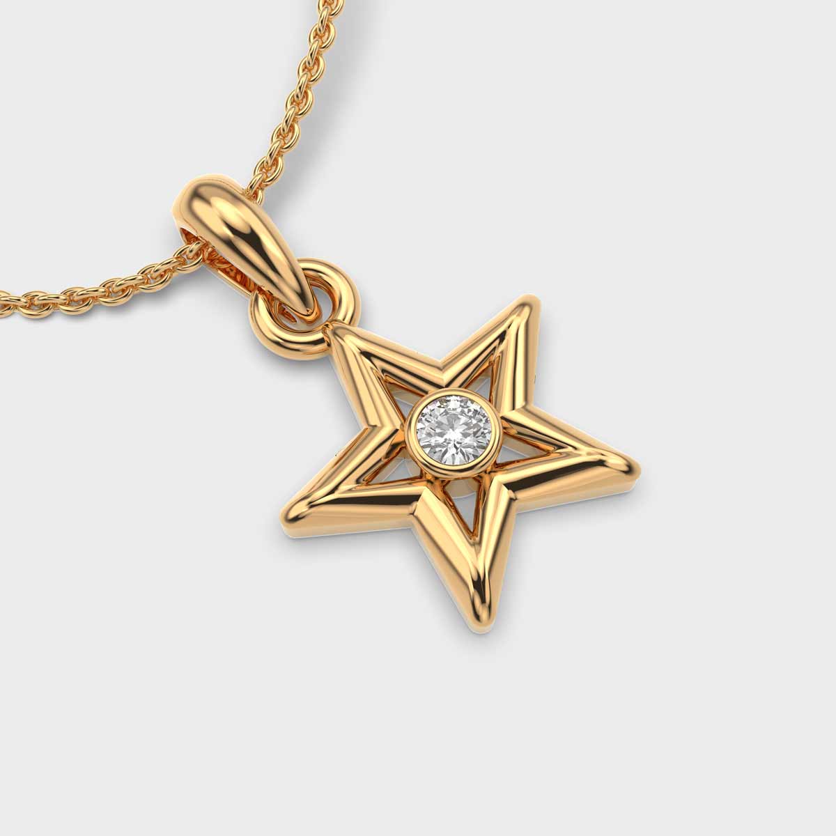 Brightest Star Diamond Pendant (Without Chain) | Jewelbox