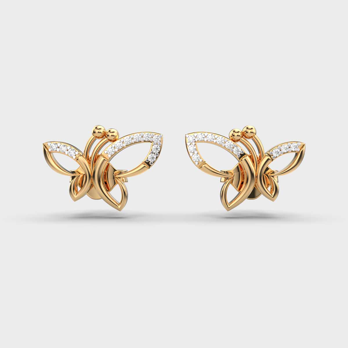 Dancing Butterflies Diamond Earring
