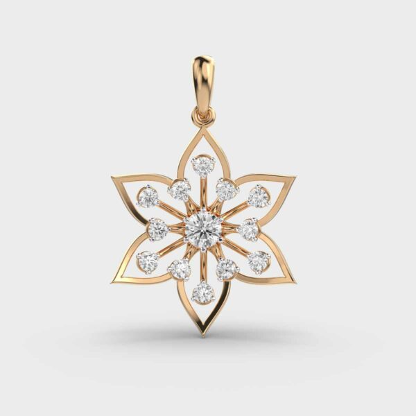 Full Bloom Diamond Pendant 