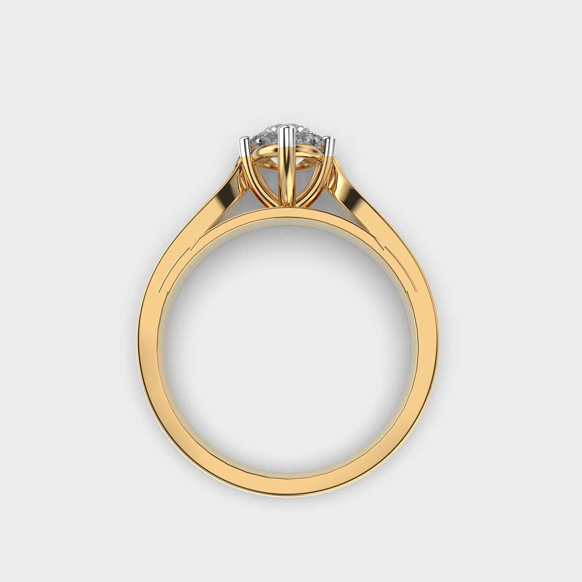 50 Cent Solitaire Chic Ring | Jewelbox