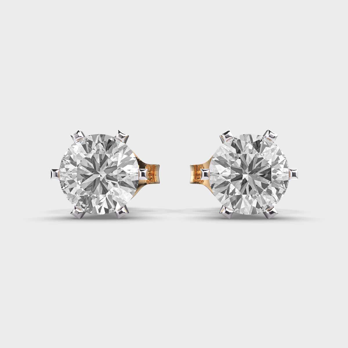 60 Cent Classic Diamond Studs